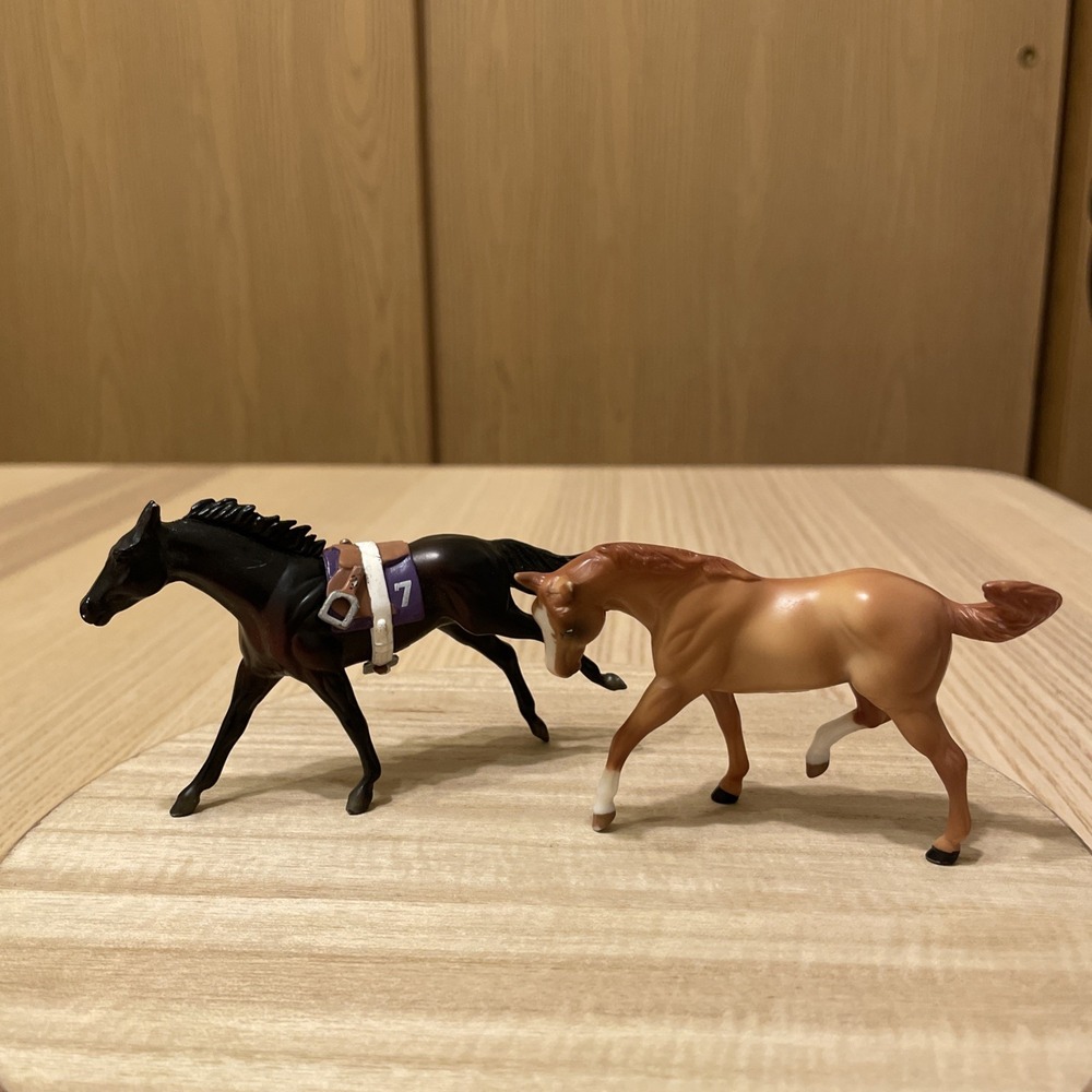 Breyer Stablemates Lot of 2 Horses 1998 Stallion 1999 Racehorse